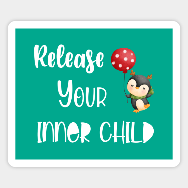 Release your inner child Magnet by Athikan